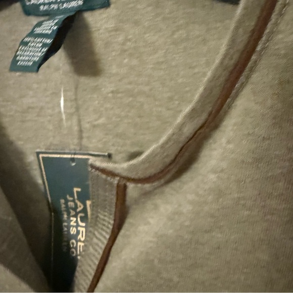 Lauren Ralph Lauren Women’s 3 Button Henley Shirt Moss Green Sz XS NWT - Picture 5 of 14